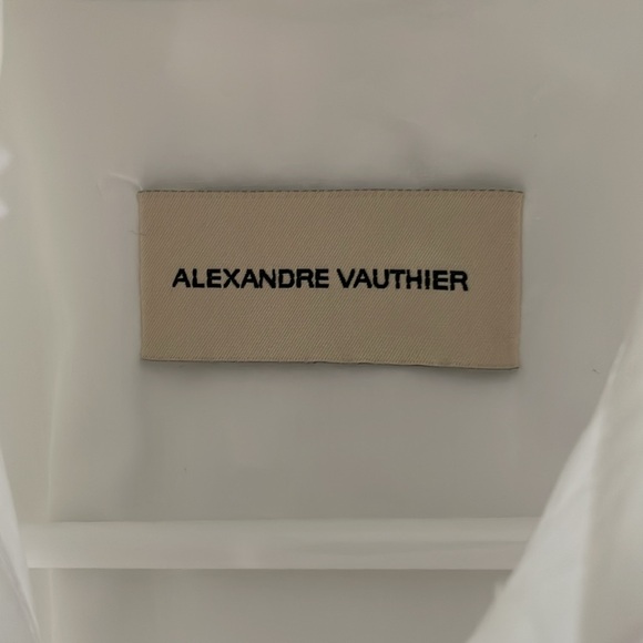 ALEXANDRE VAUTHIER | RUFFLE NECK COTTON SHIRT - Picture 8 of 12